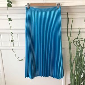 Whistles satin pleated skirt NWT